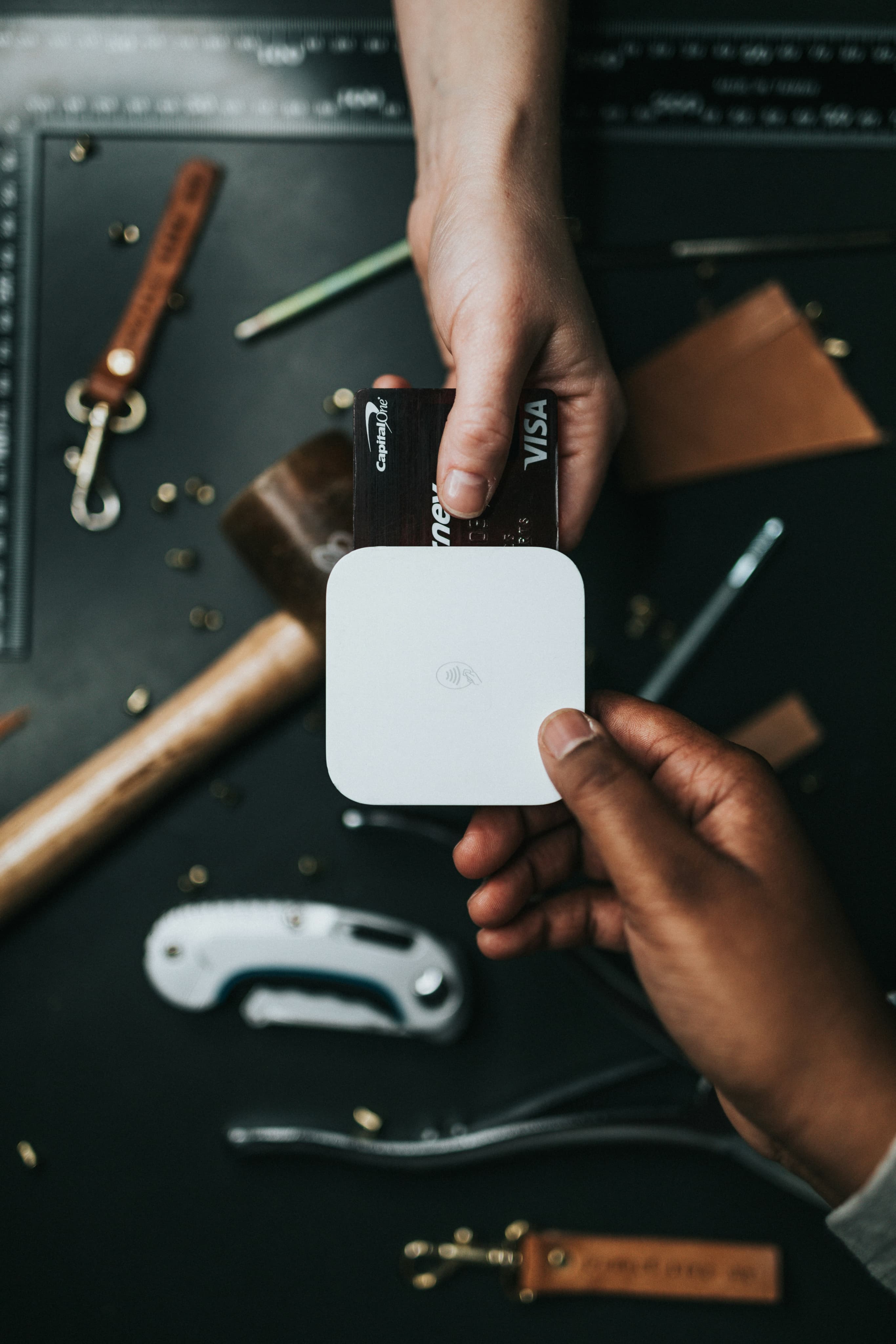 Credit card payment with Square reader